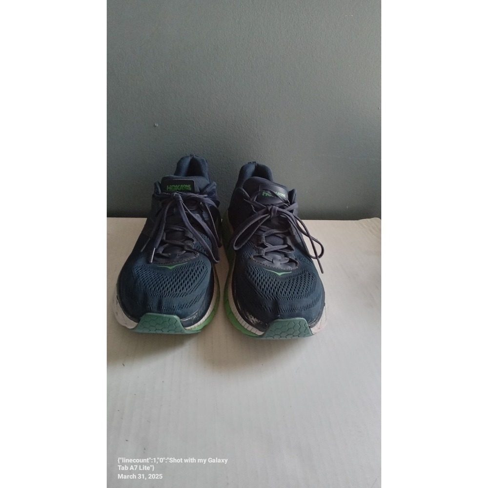 Hoka Clifton Running‎ Shoes Cushioned Athletic Walking Blue Green Size?